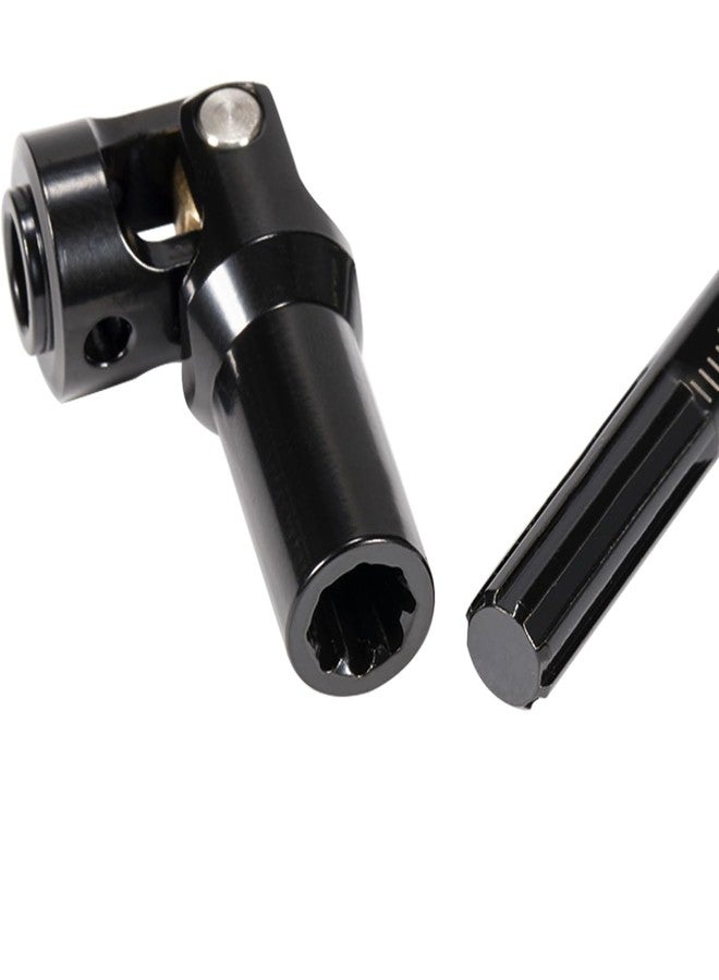 VNUHV Steel Cut to Length Driveshaft Universal Joint Drive Shaft 68-229mm 2PCS for 1/10 RC Crawler LCG Rigs Sportys Scalers Capra SCX10 Pro (Black) - Image 5